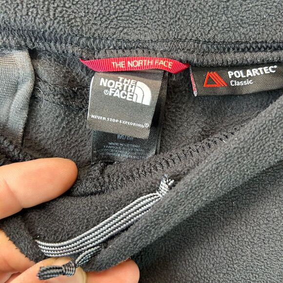 The North Face Polartec Fleece Pants Women's Medium Black Soft Warm Outdoor - Picture 3 of 7